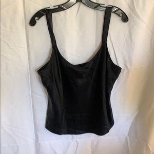 Lafayette 148 Black silk tank